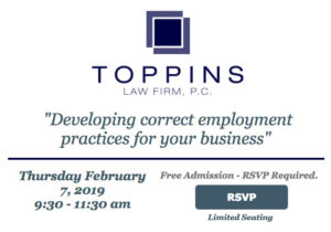 "Developing correct employment practices for your business"